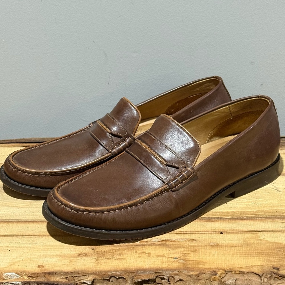 Tommy Bahama Leather Penny Loafers‎ Size 8.5 A21